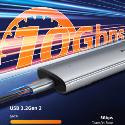 CABLETIME θήκη για M.2 NVMe/SATA SSD CT-SSD03-AG tool free, 10Gbps, γκρι Θήκες & Trays Σκληρών Δίσκων Θήκες & Trays Σκληρών Δίσκων 2
