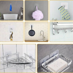 HOME USE αυτοκόλλητες βάσεις HUH-0156, 57x57mm, διάφανο, 4τμχ Οικιακός εξοπλισμός PowerFix Group 2 HOME USE αυτοκόλλητες βάσεις HUH-0156, 57x57mm, διάφανο, 4τμχ Οικιακός εξοπλισμός Αυτοκόλλητη βάση 2