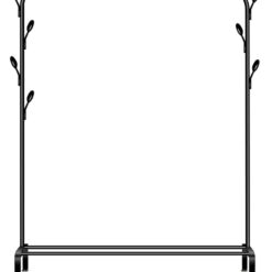 HOME USE κρεμάστρα δαπέδου HUH-0179, μεταλλική, 110x40x150cm, μαύρη Οικιακός εξοπλισμός Κρεμάστρα δαπέδου
