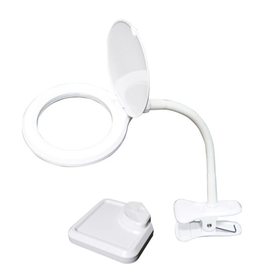 PROSKIT μεγεθυντικός φακός MA-1010U, κλιπ & βάση, LED, 3D 1.75x, λευκός Service & Εργαλεία Βοηθητικά Εργαλεία