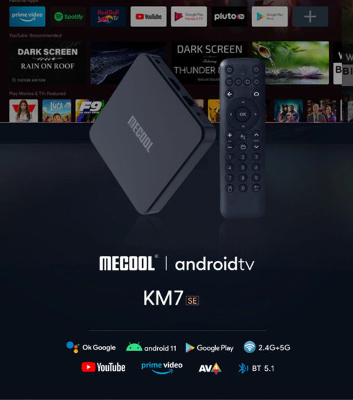 MECOOL TV Box KM7 SE, Google πιστοποίηση, 4K, 2/32GB, WiFi, Android 11 TV Box TV box 2
