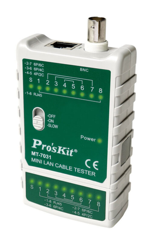 PROSKIT tester καλωδίων δικτύου MT-7031 για RJ45/11/12/22 & BNC Service & Εργαλεία Εργαλεία