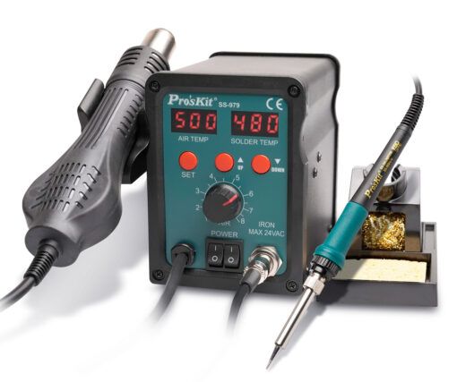 PROSKIT σταθμός συγκόλλησης SS-979B, κολλητήρι/air gun, 760W, 200-480 °C Service & Εργαλεία Εργαλεία