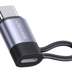 USAMS αντάπτορας USB-C σε Lightning US-SJ677, 30W, 480Mbps, γκρι USB-C (Type-C) USB-C