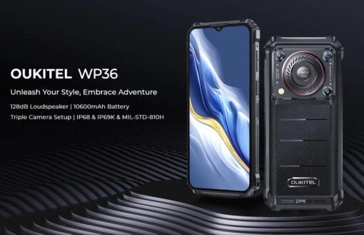 OUKITEL smartphone WP36 με ηχείο 3.5W, 6.52", 8/128GB, 10600mAh, IP68/IP69K, μαύρο Mobile 6" και άνω 2