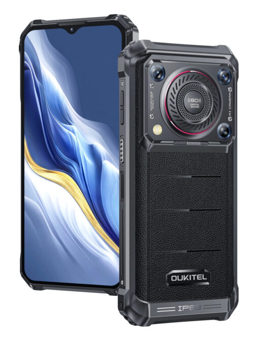 OUKITEL smartphone WP36 με ηχείο 3.5W, 6.52", 8/128GB, 10600mAh, IP68/IP69K, μαύρο Mobile 6" και άνω