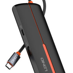 LDNIO docking station DS-25H, 5 θυρών, USB-C σύνδεση, 4K, 100W PD, μαύρο Docking Station Docking Station