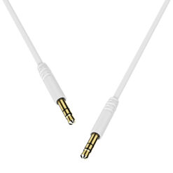 CELEBRAT καλώδιο ήχου 3.5mm AU-01, AUX, 1m, λευκό Ήχος 3.5mm 2