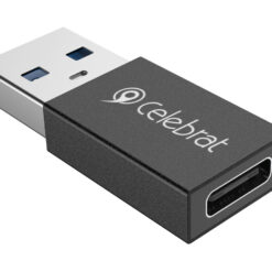 CELEBRAT αντάπτορας USB 3.0 σε USB-C CA-01, 3A, 5Gbps, μαύρος USB-C (Type-C) USB-C