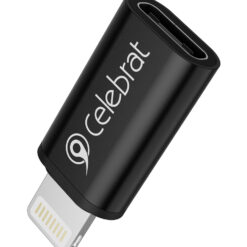 CELEBRAT αντάπτορας Lightning σε USB-C CA-03, 2A, 480Mbps, μαύρος USB-C (Type-C) USB-C