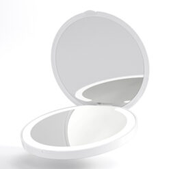 HOME USE καθρέφτης χειρός HUH-0184 με LED φως, 1x/3x zoom 180mAh, λευκός Προσωπικά Είδη Καθρέφτης
