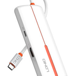 LDNIO docking station DS-26H, 6 θυρών, USB-C σύνδεση, 4K, 100W PD, λευκό Docking Station Docking Station