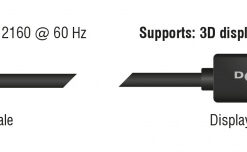 DELOCK καλώδιο USB-C σε DisplayPort 85255, DP Alt Mode, 4K, 1m, μαύρο USB-C (Type-C) USB-C 2