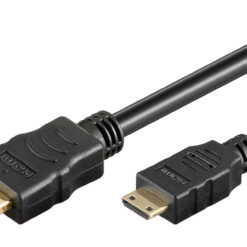 GOOBAY καλώδιο mini HDMI σε HDMI 74082 με Ethernet, 4K/60Hz, 18 Gbps, 1.5m, μαύρο Εικόνα 4K