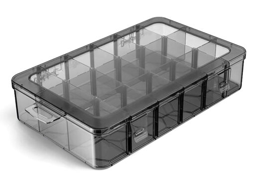 DELI ταμπακιέρα DL432306, 18 θέσεων, 27.5x19x4.4cm, πλαστική, μαύρη Service & Εργαλεία Βοηθητικά Εργαλεία