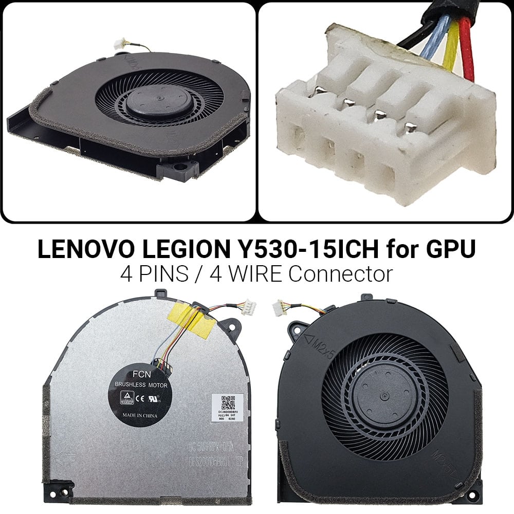 Ανεμιστήρας για LENOVO LEGION Y530-15ICH GPU CPU Fan PowerFix Group Ανεμιστήρας για LENOVO LEGION Y530-15ICH GPU CPU Fan CPU Fan/Ανεμιστήρας για LENOVO LEGION Y530-15ICH GPU/