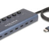 CABLETIME καλώδιο USB-C CT-CM60-PBW, 60W PD, 480Mbps, 0.25m, μαύρο USB-C (Type-C) USB-C 3