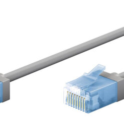 GOOBAY καλώδιο δικτύου 74220, CAT 6A U/UTP, slim, copper, 500MHz, 0.25m, γκρι Δίκτυο Cat 6a