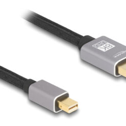 DELOCK καλώδιο mini DisplayPort σε DisplayPort 81092, 8K/60Hz, 32.4 Gbps, 2m, μαύρο Εικόνα 8K