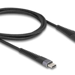DELOCK καλώδιο USB σε USB-C 81121, 60W, 480Mbps, 1m, μαύρο USB-C (Type-C) USB-C 2