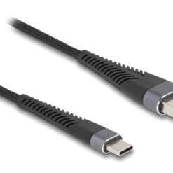 DELOCK καλώδιο USB σε USB-C 81121, 60W, 480Mbps, 1m, μαύρο USB-C (Type-C) USB-C