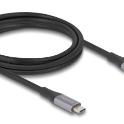 DELOCK καλώδιο USB-C 81192, 240W, 40 Gbps, 8K, 2m, E-Marker, μαύρο USB-C (Type-C) USB-C 2