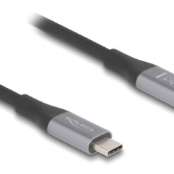 DELOCK καλώδιο USB-C 81192, 240W, 40 Gbps, 8K, 2m, E-Marker, μαύρο USB-C (Type-C) USB-C