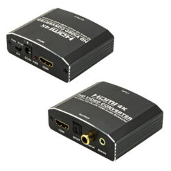 POWERTECH HDMI audio extractor CAB-H181, 4K/60Hz, γκρι KVM - Μετατροπείς Audio extractor