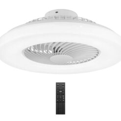 POWERTECH smart ανεμιστήρας οροφής HLL-0172 με LED φως, 36W, Φ55x20cm, λευκός Σπίτι & Gadgets Ενσωματωμένο LED