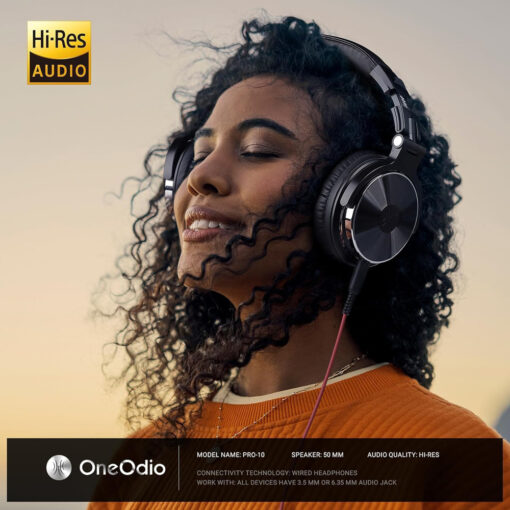ONEODIO headset Studio Pro 10, 6.35mm & 3.5mm σύνδεση, Hi-Res, 50mm, μαύρο Ακουστικά για PC Headphones 2