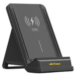 ULEFONE ασύρματος φορτιστής & βάση smartphone WCS01, 50W, μαύρος Mobile -