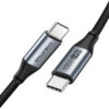 CABLETIME αντάπτορας USB-C CT-OTG42-AG, γωνιακός, USB4, 240W, 40Gbps, 8K, γκρι USB-C (Type-C) USB-C 4