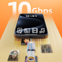 CABLETIME αντάπτορας USB-C σε USB CT-CMAF10-AG, 10Gbps, γκρι USB-C (Type-C) USB-C 2