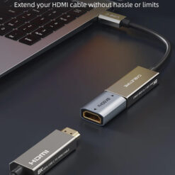 CABLETIME αντάπτορας HDMI CT-HEF8K-AG, 8K/60Hz, 4K/120Hz, 48 Gbps, γκρι Εικόνα 8K 2