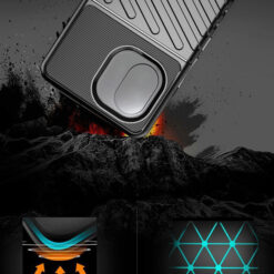 POWERTECH θήκη Thunder MOB-1996 για iPhone 16 Plus, μαύρη Mobile APPLE 2