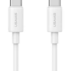 USAMS καλώδιο USB-C US-SJ711, 60W, 480Mbps, 1m, λευκό USB-C (Type-C) USB-C