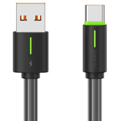USAMS καλώδιο USB-C σε USB US-SJ732, 3A, 480Mbps, 1m, μαύρο USB-C (Type-C) USB-C
