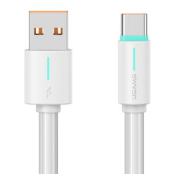USAMS καλώδιο USB-C σε USB US-SJ732, 3A, 480Mbps, 1m, λευκό USB-C (Type-C) USB-C