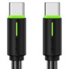 USAMS καλώδιο Lightning σε USB-C US-SJ735, 30W, 480Mbps, 1m, λευκό USB-C (Type-C) USB-C 4