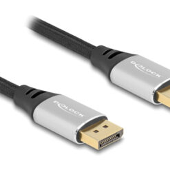 DELOCK καλώδιο DisplayPort 2.1 80634, 16K/60Hz, 40 Gbps, 2m, μαύρο Εικόνα 16K
