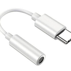 POWERTECH αντάπτορας USB-C σε 3.5mm CAB-UC088, λευκός USB-C (Type-C) USB-C