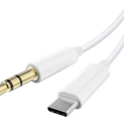 POWERTECH καλώδιο USB-C σε 3.5mm CAB-UC089, 1m, λευκό USB-C (Type-C) USB-C