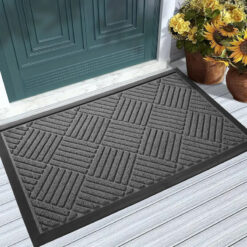 HOME USE πατάκι εισόδου HUH-0212, αντιολισθητικό, 60x40cm, 5mm πάχος, γκρι Είδη Σπιτιού Είδη Σπιτιού 2