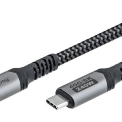 GOOBAY καλώδιο USB-C 74210, USB4, 240W, 40Gbps, 8K/60Hz, 0.50m, γκρι USB-C (Type-C) USB-C