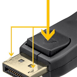GOOBAY καλώδιο DisplayPort 74759, VESA Certified, 16K/60Hz, 80 Gbps, 1m, μαύρο Εικόνα 16K 2