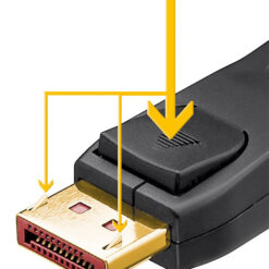 GOOBAY καλώδιο DisplayPort 74760, 16K/60Hz, 80 Gbps, 1m, μαύρο Εικόνα 16K 2