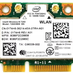 INTEL WIRELESS CARD 7260 WLAN WIFI 802.11 ac/a/b/g/n + BLUETOOTH 4.0 DUAL BAND (Half-Height) Cables PowerFix Group INTEL WIRELESS CARD 7260 WLAN WIFI 802.11 ac/a/b/g/n + BLUETOOTH 4.0 DUAL BAND (Half-Height) Cables Cables