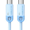 CABLETIME καλώδιο USB-C CT-CM60-PBW, 60W PD, 480Mbps, 0.25m, μαύρο USB-C (Type-C) USB-C 4