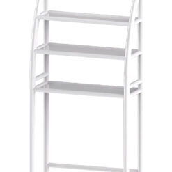 HOME USE ραφιέρα μπάνιου HUH-0222 με 3 ράφια, μεταλλική, 65x25x175cm, λευκή Οικιακός εξοπλισμός Οικιακός εξοπλισμός