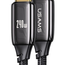 USAMS καλώδιο USB-C σε USB-C US-SJ580, 240W PD 3.1, 480Mbps, 1.2m, μαύρο USB-C (Type-C) USB-C